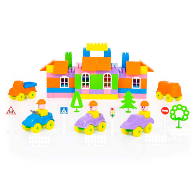 Конструктор Строитель 287 деталей Полесье 52551 1